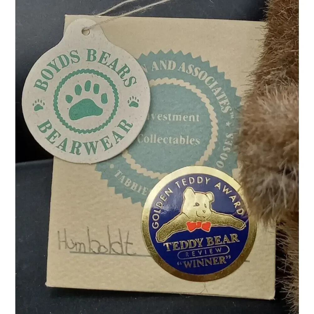 Boyds Bears‎ "Humboldt" Golden Teddy awards winner 1985-98' Plush stuffed toy - Picture 2 of 4